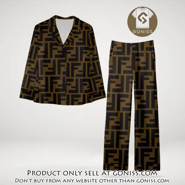 Trending luxury fendi satin pajama set pjs1051 gn1223156